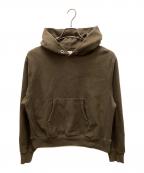 blurhms ROOTSTOCKブラームスルーツストック）の古着「Soft&Hard Sweat Crew Hoodie P/O」｜ブラウン