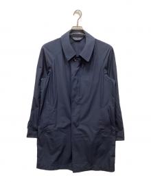 BROOKS BROTHERS（ブルックスブラザーズ）の古着「ライトウェイトポリエステル パッカブル バルカラーコート」｜ネイビー