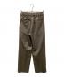 MARKAWARE (マーカウェア) MA ONE TUCK TAPERED TROUSERS / ワンタックテーパードトラウザーズ カーキ サイズ:1：26000円