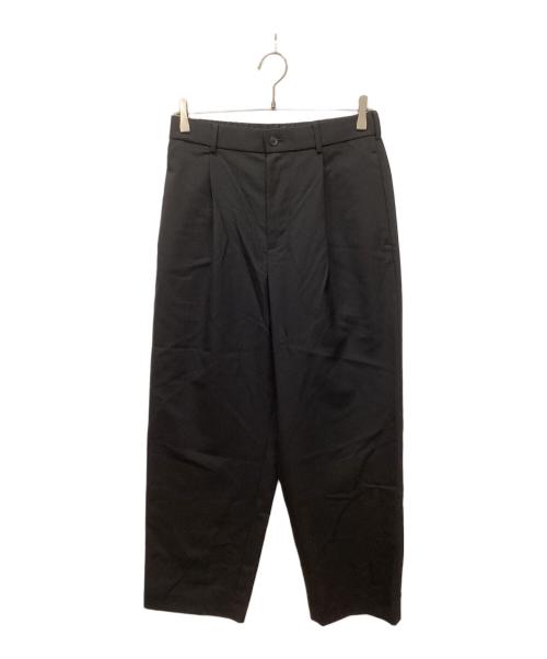 ATON（エイトン）ATON (エイトン) WOOL TROPICAL LOOSE FIT PANTS / ウールトロピカルルーズフィットパンツ ブラック サイズ:2の古着・服飾アイテム