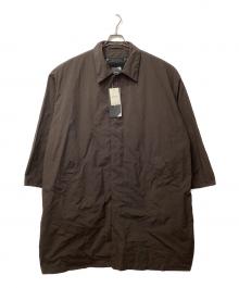 ATON（エイトン）の古着「AIR VENTILE BALMACAAN COAT/ ライナー付ナイロンバルマカーンコート」｜ブラウン