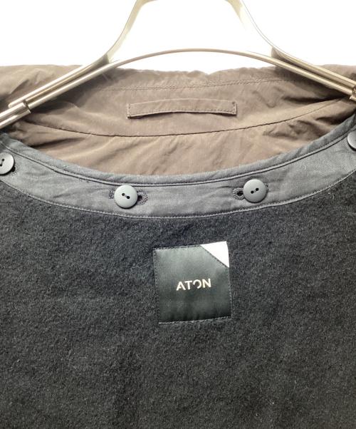 ATON（エイトン）ATON (エイトン) AIR VENTILE BALMACAAN COAT/ ライナー付ナイロンバルマカーンコート ブラウン サイズ:０４の古着・服飾アイテム