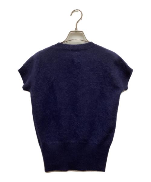 EMPORIO ARMANI（エンポリオ アルマーニ）EMPORIO ARMANI (エンポリオ アルマーニ) シャギーVネックニット ブルー サイズ:40の古着・服飾アイテム
