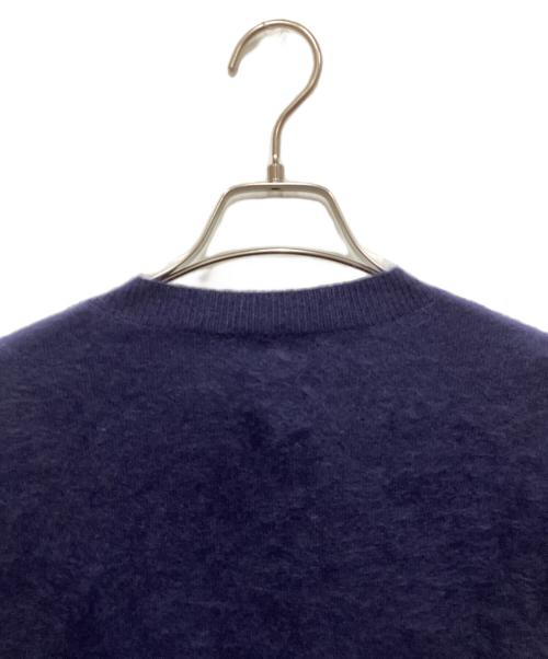 EMPORIO ARMANI（エンポリオ アルマーニ）EMPORIO ARMANI (エンポリオ アルマーニ) シャギーVネックニット ブルー サイズ:40の古着・服飾アイテム