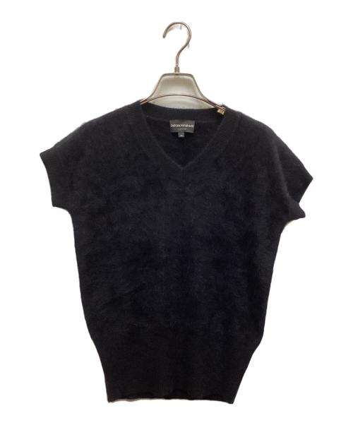 EMPORIO ARMANI（エンポリオ アルマーニ）EMPORIO ARMANI (エンポリオ アルマーニ) シャギーVネックニット ネイビー サイズ:40の古着・服飾アイテム