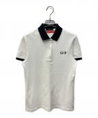FRED PERRY×mint designsフレッドペリー×ミント デザインズ）の古着「2トーンポロシャツ」｜ホワイト
