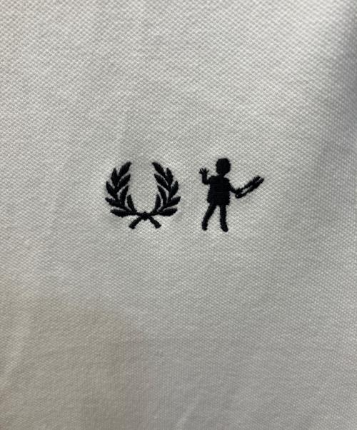 FRED PERRY（フレッドペリー）FRED PERRY (フレッドペリー) mint designs (ミント デザインズ) 2トーンポロシャツ ホワイト サイズ:EUR36の古着・服飾アイテム