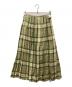 O'NEIL OF DUBLIN (オニールオブダブリン) チェックリネン ロングラップスカート グリーン サイズ:US6：10000円