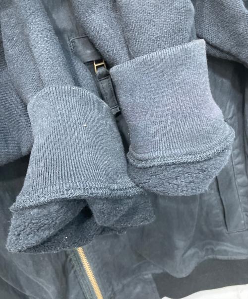 Hysteric Glamour（ヒステリックグラマー）Hysteric Glamour (ヒステリックグラマー) MIDDLE FINGER/ミドルフィンガー リブ ブルゾン ブラック サイズ:Mの古着・服飾アイテム
