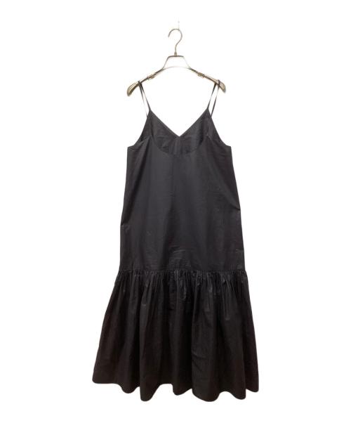 MACPHEE（マカフィー）MACPHEE (マカフィー) クリスピータフタ ティアードキャミソールワンピース ネイビー サイズ:36の古着・服飾アイテム