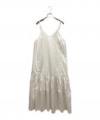 MACPHEEマカフィー）の古着「クリスピータフタ ティアードキャミソールワンピースクリスピータフタ ティアードキャミソールワンピース」｜ホワイト