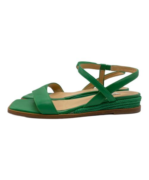 PELLICO SUNNY（ペリーコサニー）PELLICO SUNNY (ペリーコサニー) ジュートフラットサンダル グリーン サイズ:36の古着・服飾アイテム