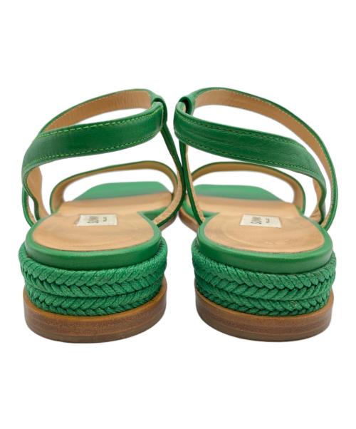 PELLICO SUNNY（ペリーコサニー）PELLICO SUNNY (ペリーコサニー) ジュートフラットサンダル グリーン サイズ:36の古着・服飾アイテム