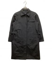 BURBERRY LONDON（バーバリーロンドン）の古着「裏ダークチェック比翼コート」｜ブラック