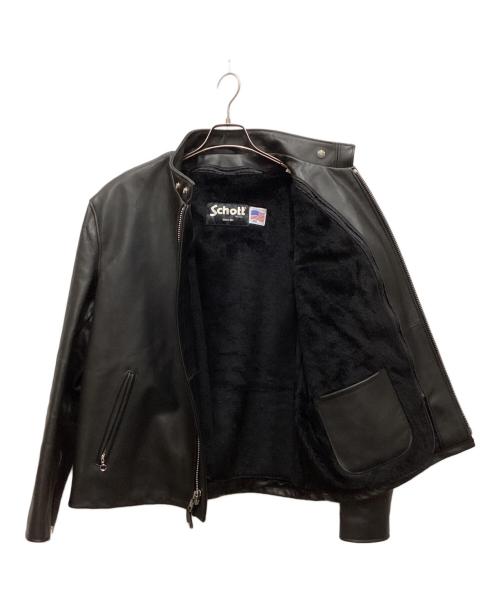 Schott（ショット）Schott (ショット) 641レザージャケット ブラック サイズ:48の古着・服飾アイテム