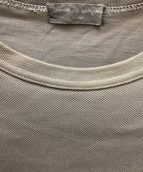 COMME des GARCONS HOMME（コムデギャルソン オム）COMME des GARCONS HOMME (コムデギャルソン オム) 鹿の子ドットTシャツ グレー サイズ:採寸参照の古着・服飾アイテム