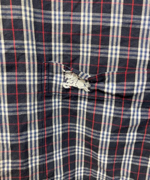 Burberry's（バーバリーズ）Burberry's (バーバリーズ) チェックBDシャツ ネイビー サイズ:Mの古着・服飾アイテム