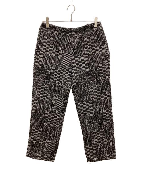 Engineered Garments（エンジニアド ガーメンツ）Engineered Garments (エンジニアド ガーメンツ) Knit Leisure Pant /パターンジャガードニットパンツ グレー サイズ:1の古着・服飾アイテム