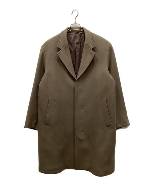 STEVEN ALAN（スティーブンアラン）STEVEN ALAN (スティーブンアラン) 100S MELTON CHESTER COAT / チェスターコート カーキ サイズ:Lの古着・服飾アイテム
