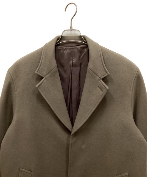 STEVEN ALAN（スティーブンアラン）STEVEN ALAN (スティーブンアラン) 100S MELTON CHESTER COAT / チェスターコート カーキ サイズ:Lの古着・服飾アイテム