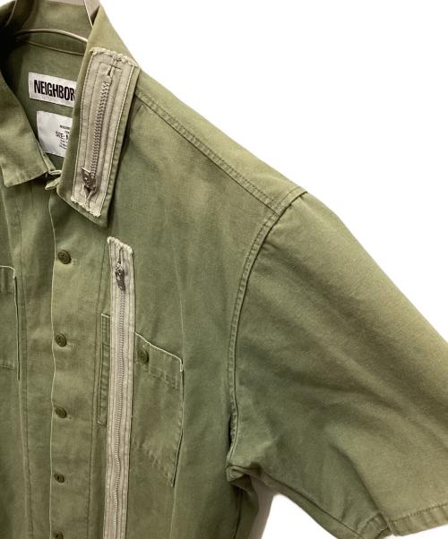 NEIGHBORHOOD（ネイバーフッド）NEIGHBORHOOD (ネイバーフッド) マルチジップスクエアシャツ カーキ サイズ:Mの古着・服飾アイテム