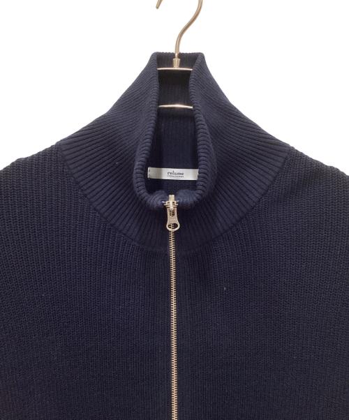 JOURNAL STANDARD relume（ジャーナルスタンダード レリューム）JOURNAL STANDARD relume (ジャーナルスタンダード レリューム) ハイネックジップベスト ネイビー サイズ:FREEの古着・服飾アイテム