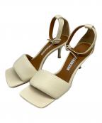 Pippichicピッピシック）の古着「スクエアトゥーサンダル」｜アイボリー