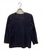 tricot COMME des GARCONSトリココムデギャルソン）の古着「インサイドアウトカットソー」｜ネイビー