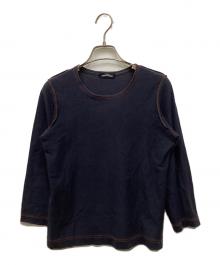 tricot COMME des GARCONS（トリココムデギャルソン）の古着「インサイドアウトカットソー」｜ネイビー