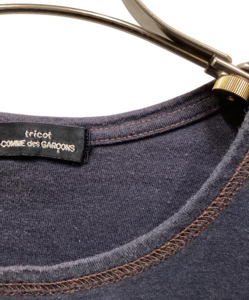 tricot COMME des GARCONS（トリココムデギャルソン）tricot COMME des GARCONS (トリココムデギャルソン) インサイドアウトカットソー ネイビー サイズ:表記無しの古着・服飾アイテム