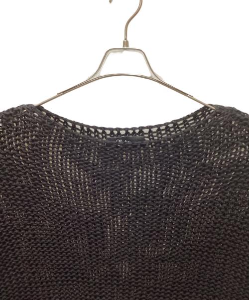 edition（エディション）Edition (エディション) 透かし編みニット ブラック サイズ:FREEの古着・服飾アイテム