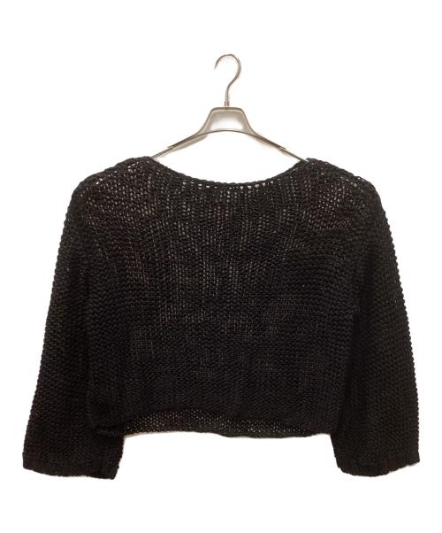 edition（エディション）Edition (エディション) 透かし編みニット ブラック サイズ:FREEの古着・服飾アイテム