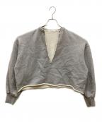 Whim Gazetteウィムガゼット）の古着「スウェットVネックプルオーバー」｜グレー
