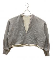 Whim Gazette（ウィムガゼット）の古着「スウェットVネックプルオーバー」｜グレー