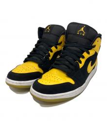 NIKE（ナイキ）の古着「Air Jordan 1 Mid SE スニーカー（エアジョーダンワンミッド）」｜イエロー×ブラック