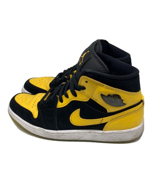NIKE（ナイキ）NIKE (ナイキ) Air Jordan 1 Mid SE スニーカー（エアジョーダンワンミッド） イエロー×ブラック サイズ:US9の古着・服飾アイテム
