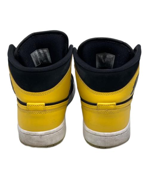 NIKE（ナイキ）NIKE (ナイキ) Air Jordan 1 Mid SE スニーカー（エアジョーダンワンミッド） イエロー×ブラック サイズ:US9の古着・服飾アイテム