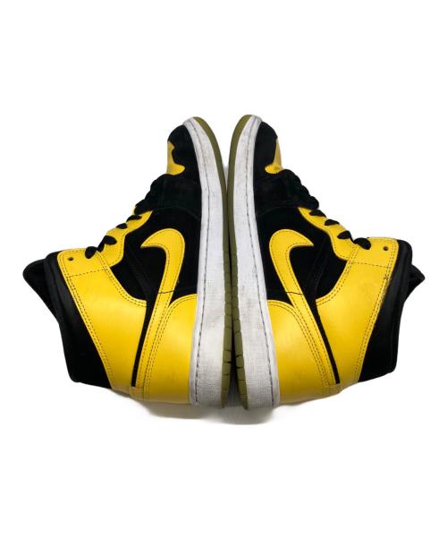 NIKE（ナイキ）NIKE (ナイキ) Air Jordan 1 Mid SE スニーカー（エアジョーダンワンミッド） イエロー×ブラック サイズ:US9の古着・服飾アイテム