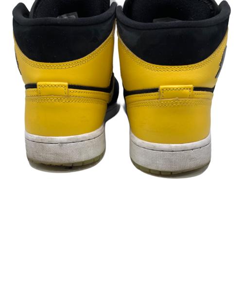 NIKE（ナイキ）NIKE (ナイキ) Air Jordan 1 Mid SE スニーカー（エアジョーダンワンミッド） イエロー×ブラック サイズ:US9の古着・服飾アイテム