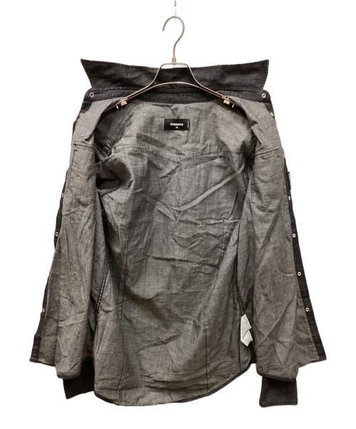 DSQUARED2（ディースクエアード）DSQUARED2 (ディースクエアード) ウエスタンシャツ グレー サイズ:48の古着・服飾アイテム