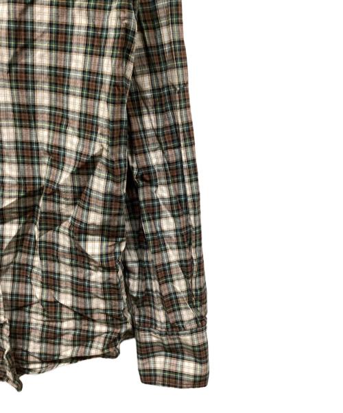 DSQUARED2（ディースクエアード）DSQUARED2 (ディースクエアード) チェックBDシャツ ブラウン×グリーン サイズ:48の古着・服飾アイテム