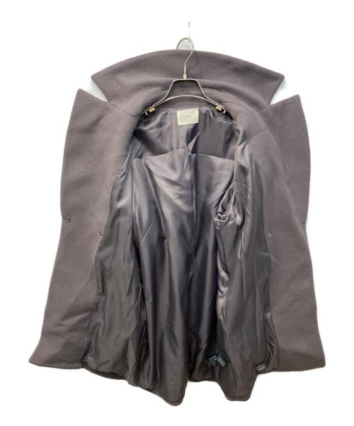 IENA（イエナ）IENA (イエナ) super140 ウールコクーンショートコート パープル サイズ:34の古着・服飾アイテム