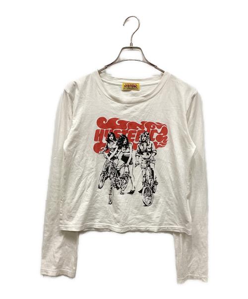 Hysteric Glamour（ヒステリックグラマー）Hysteric Glamour (ヒステリックグラマー) HIT THE ROAD Tシャツ ホワイト サイズ:FREEの古着・服飾アイテム