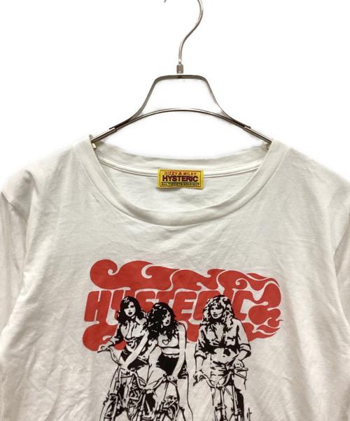 Hysteric Glamour（ヒステリックグラマー）Hysteric Glamour (ヒステリックグラマー) HIT THE ROAD Tシャツ ホワイト サイズ:FREEの古着・服飾アイテム