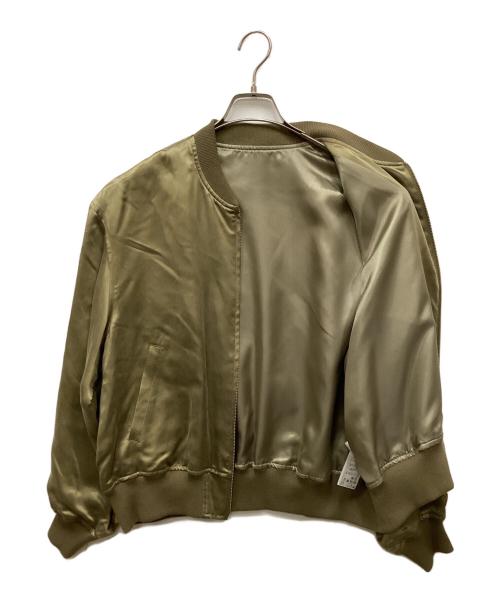 GALLARDA GALANTE（ガリャルダガランテ）GALLARDA GALANTE (ガリャルダガランテ) キュプラサテンブルゾン オリーブ サイズ:FREEの古着・服飾アイテム