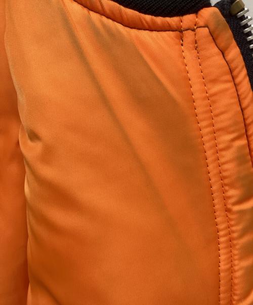 UNDERCOVER（アンダーカバー）UNDERCOVER (アンダーカバー) ALPHA (アルファ) 縮絨フードベストレイヤードカスタムMA-1コート ネイビー サイズ:4の古着・服飾アイテム