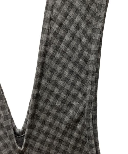tricot COMME des GARCONS（トリココムデギャルソン）tricot COMME des GARCONS (トリココムデギャルソン) ウールチェックノースリーブワンピース グレー サイズ:採寸参照の古着・服飾アイテム