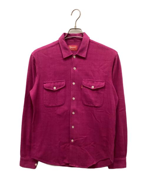SUPREME（シュプリーム）Supreme (シュプリーム) チェックシャツ ショッキングピンク サイズ:Sの古着・服飾アイテム