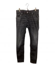 DSQUARED2（ディースクエアード）の古着「デニムパンツ」｜ブラック