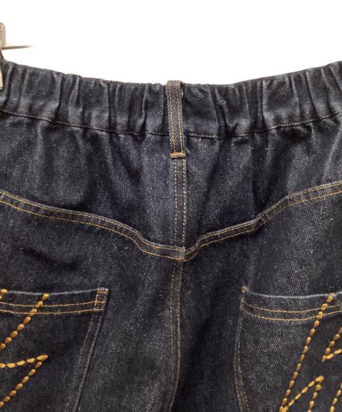 PUNK DRUNKERS（パンクドランカーズ）PUNK DRUNKERS (パンクドランカーズ) 雷デニムカーゴパンツ インディゴ サイズ:Mの古着・服飾アイテム